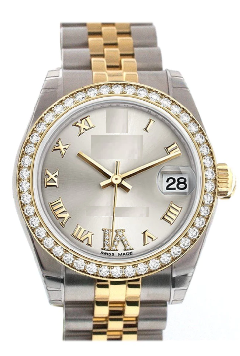 CE  Lavish Roman Dial Iced Out VVS Moissanite Stainless Steel  Diamond Hip Hop Bust Down Watch  Studded Watch Automatic Movement Watch Fully Iced out Watch CE_R1004